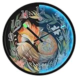 Horloge murale LED pour chambre à coucher : grand écran d'affichage de 30,5 cm avec une veilleuse LED bleue et des aiguilles lumineuses, le cadran en acrylique hautement transparent permet une lecture facile de l'heure sous n'importe quel angle. Les horloges murales lumineuses avec crochets garantissent une installation et un nettoyage faciles.