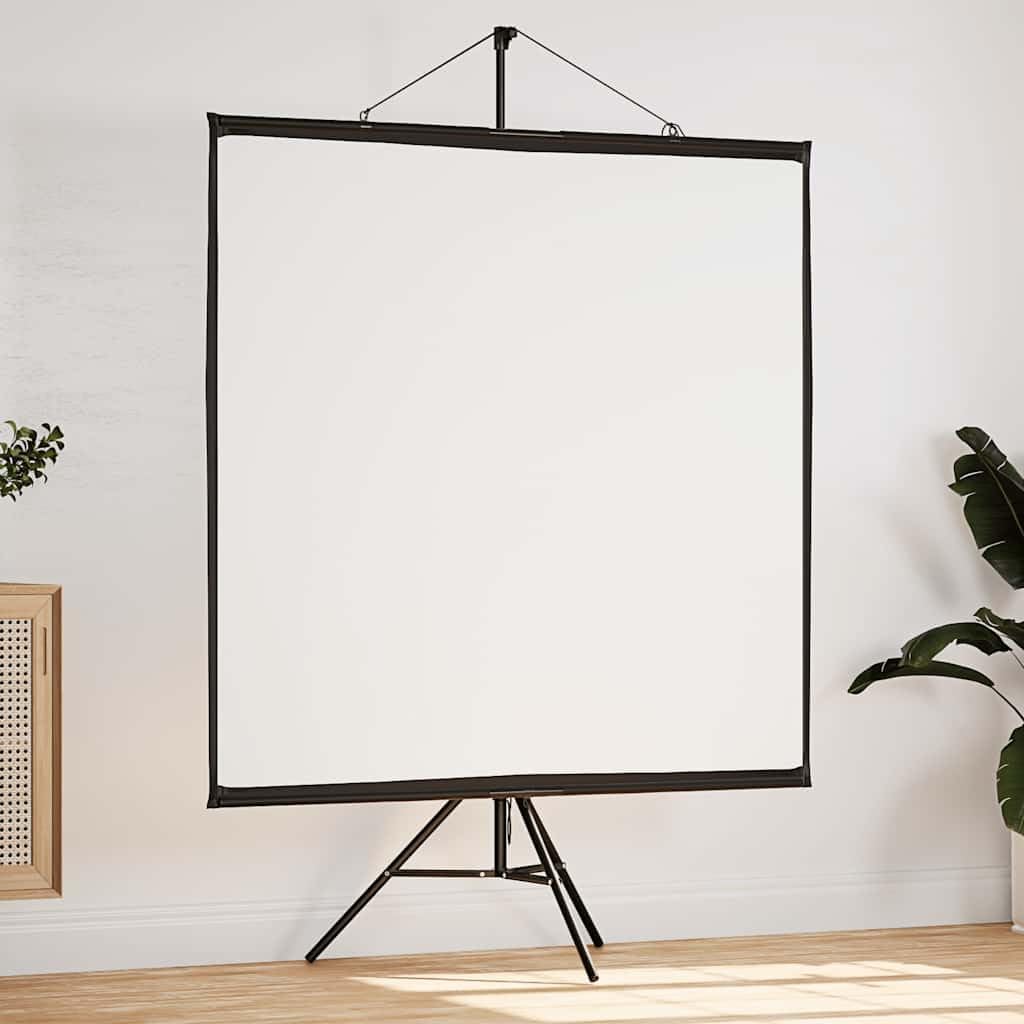 Schermo di Proiezione con Treppiede 72 Pollici 1:1,Schermi di Proiezione,Portatile,Ideale per Home Theatre,Film all’Interno e Esterno-4101054