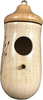 GANAZONO Wood Hanging Hummingbird House Hummingbird House Hanging Hummingbird Nest Outdoor Garden Hummingbird Nest Wooden Hanging Hummingbird Nest Hanging The Bird's Nest Decorate Wooden