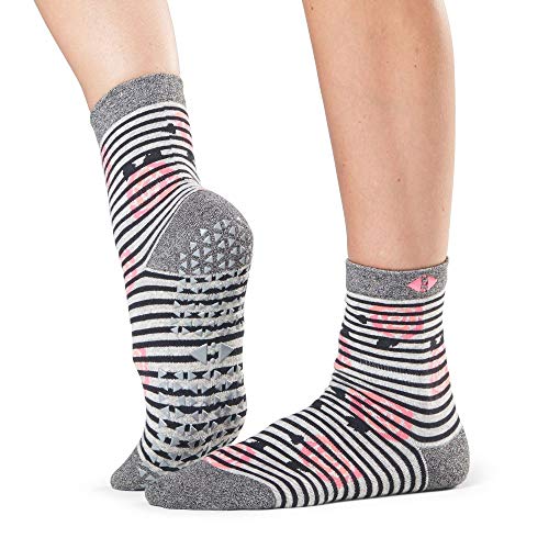 Tavi Noir Women’s Jess Yoga Socks (Flower Power) Medium