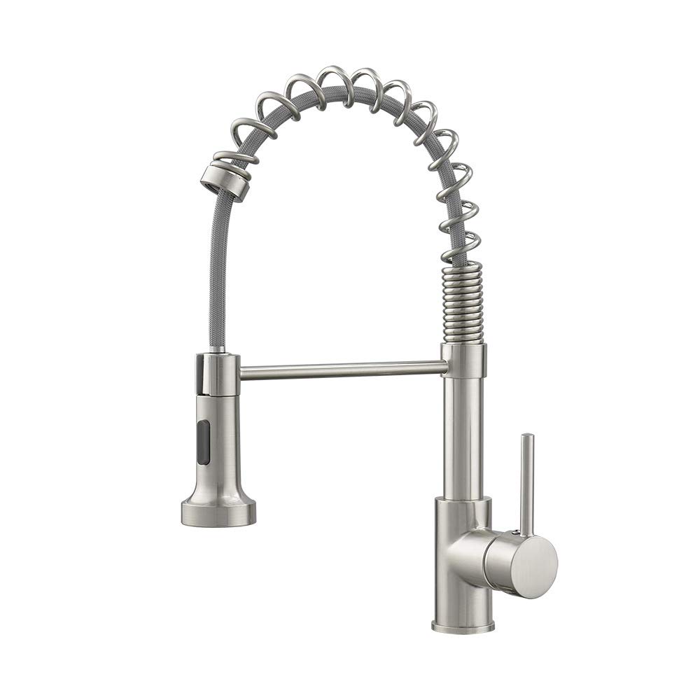 Kitchen Taps Retractable Brushed Spring Rotatable Faucetkitchen Sink Faucet