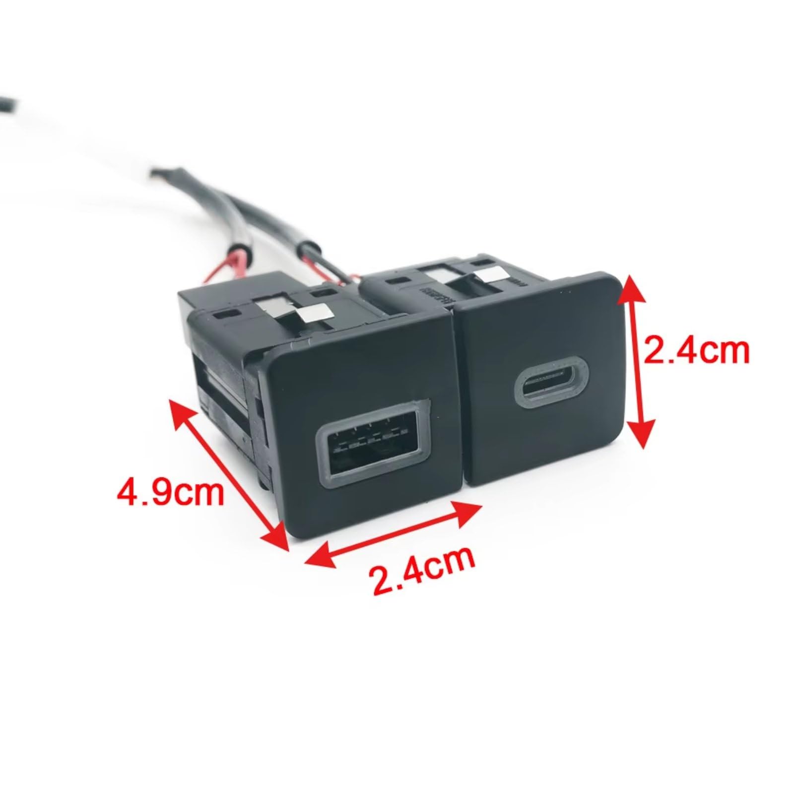 Faro Modulo Driver Presa USB Console Compatibile Con Golf 6 Jetta 5 2006-2012 Auto Per Presa Caricabatterie QC3.0 PD Per Adattatore Alimentazione Ricarica Di Tipo C