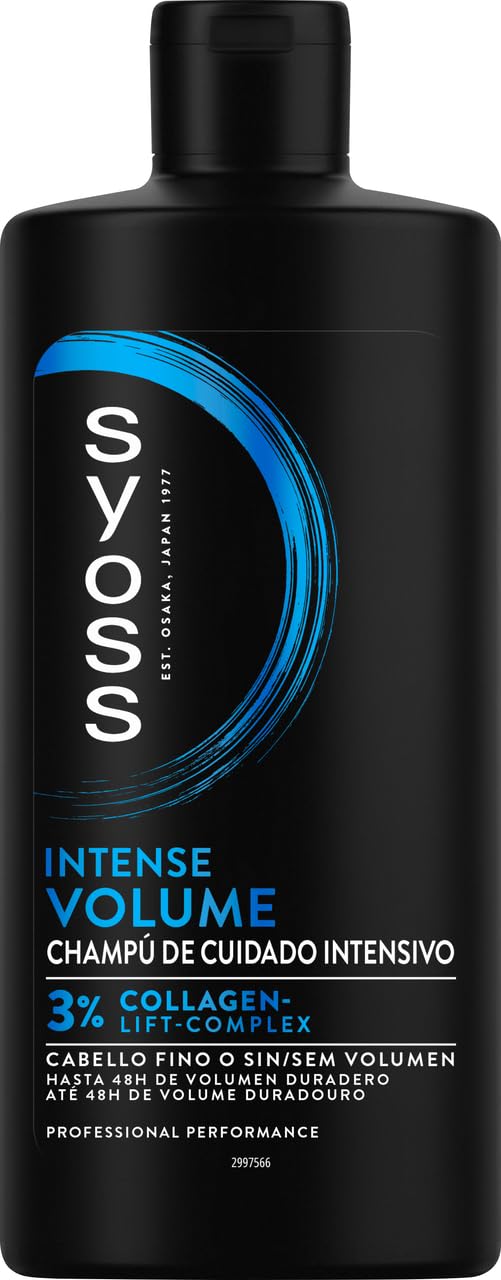 Syoss - Szampon do włosów cienkich lub bez zbędnych objętości - Pojemność - 6 sztuk po 440 ml (2,640 ml) – objętość do 48 godzin bez zbrylania - Włosy jak świeże od salonu fryzjerskiego