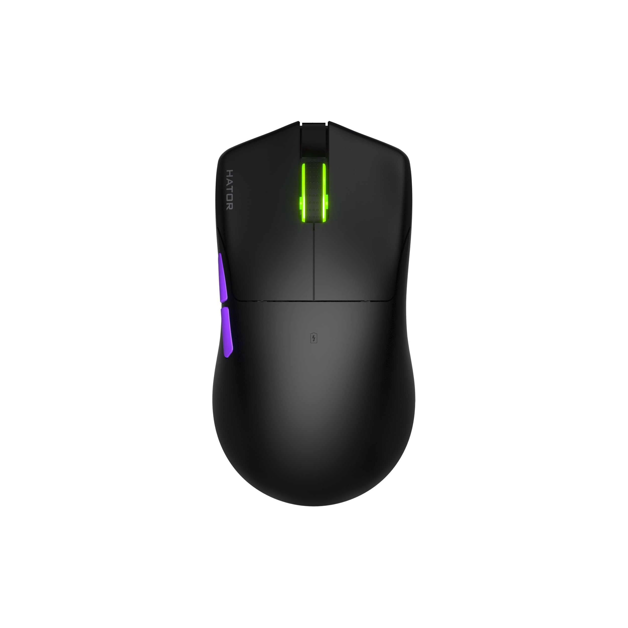 HATOR Pulsar 3 Ultra 4K Wireless Ratón Gaming inalámbrico, 61g Ultraligero, PixArt PAW3950, 30000 dpi, Optical Switches 100M, 4000Hz, 2.4GHz/Bluetooth/USB-C, PTFE Skates, RGB, Grip, PC/Mac (Negro)