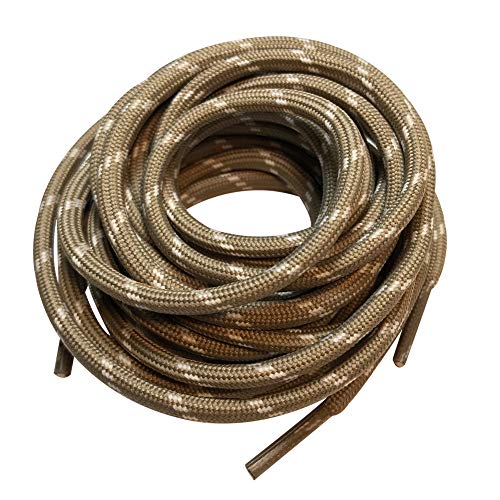 Image of 3 Pairs Heavy Duty Round Boot Laces Shoelaces for Hiking Walking Construction Safety Work Boots Shoes