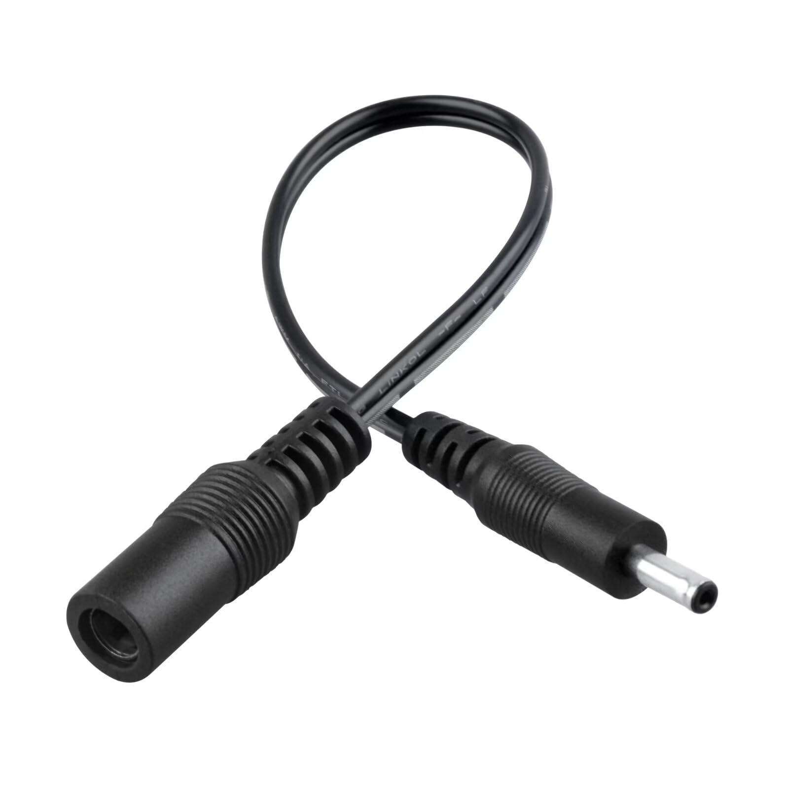 MDCGPower CCTV DC Power Adapter Cable 5.5x2.1mm Female Jack Socket to 3.5x1.35mm Male Plug