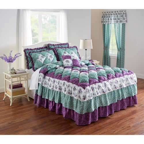 BrylaneHome Alexis Bedspread - King, Lilac Sage