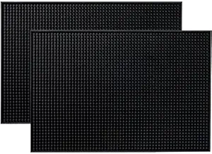 BURRDOFF (Set of 2) Premium Rubber Bar Mat 18