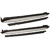Running Board Compatible With 2007-2012 Mercedes Benz X164 GL-class | Factory Style Aluminum Black & Silver Side Step Bars Extensions by IKON MOTORSPORTS | 2008 2009 2010 2011