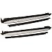 Running Board Compatible With 2007-2012 Mercedes Benz X164 GL-class | Factory Style Aluminum Black & Silver Side Step Bars Extensions by IKON MOTORSPORTS | 2008 2009 2010 2011