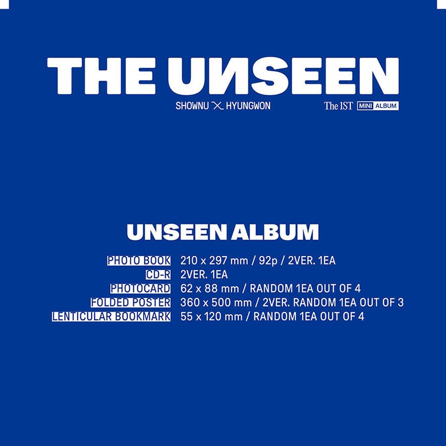 Amazon.com: (UNSEEN ALBUM Ver) SHOWNU X HYUNGWON THE UNSEEN The