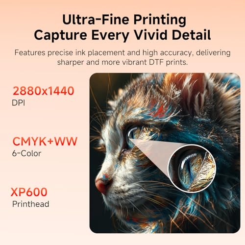 Image of PLK A3 Plus DTF Printer with Oven, XP600 Printer, Double-Speed Than L805 /L1800, Auto-Cleaning & Dual White Ink System,13 inch DTF Machine DIY T-Shirt Printing