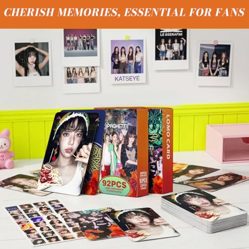 Image of Fancyku 60PCS JHOPE Photocards and 32PCS Sticker Set K Pop Idol Photo Card Collection Aesthetic Scrapbook and Phone Decor for Fans