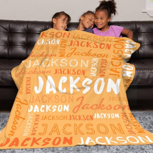 Personalized Name Blanket Customized Baby Blankets for Girls Boys Adults Monogrammed Blankets and Throws Christmas Birthday Mothers Fathers Valentines Day Gift