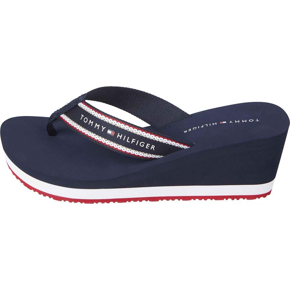 Tommy Hilfiger Hilfiger Hi Wedge Beach Sandal Fw0fw08012, Chanclas Mujer