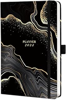 2023 Diary A5 Week to View, Weekly & Monthly Planner, from Jan 2023 to Dec 2023, Academic Diary 2023 with Tabs, Pen Loop and Inner Pocket, Size A5 (21×14.5×2.5cm)