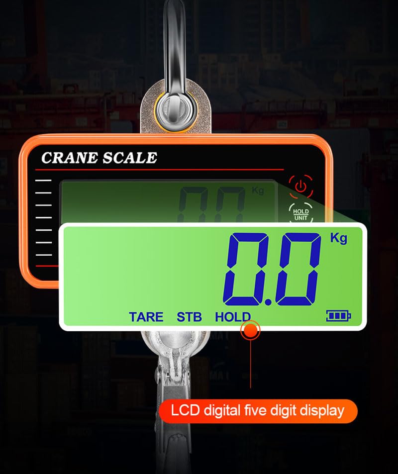 Báscula colgante, Báscula de grúa electrónica de alta precisión, báscula colgante de 1000 kg, báscula de grúa Industrial Digital de alta resistencia con Control remoto(B-Crane Scale)