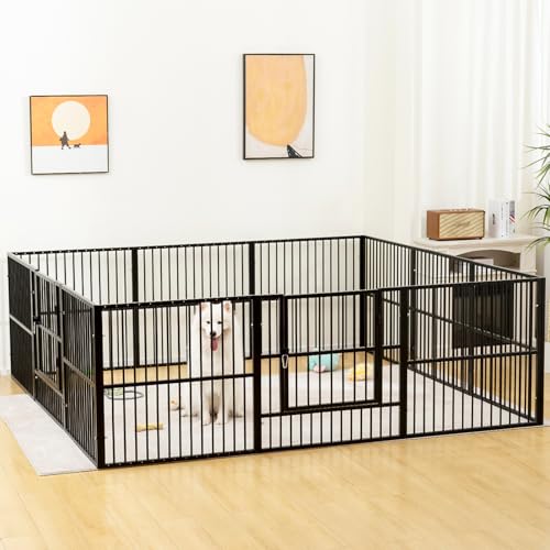 Dog Playpen - 32" Height Dog Pen, Heavy Duty Puppy