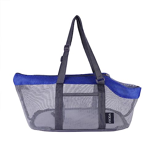 Transporttasche Haustier Tragetasche Klein Hund Haustiertragetasche Mesh Hundetragetasche Atmungsaktiv Hundetasche mit Boden Hundetrage Verstellbar Katzentragetasche Kleintiertasche Welpen Katze
