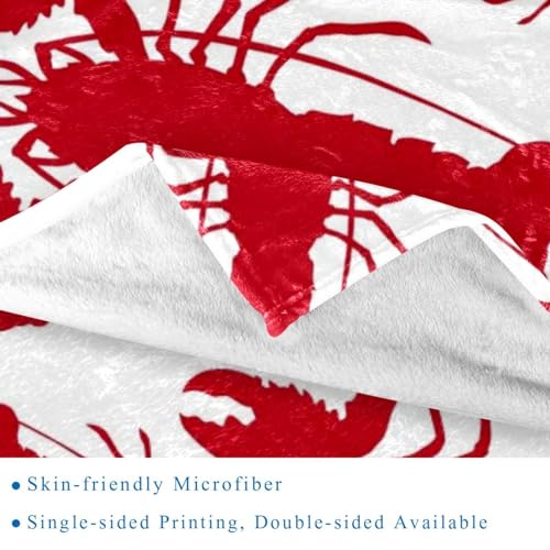 Couverture douce homard plaid microfibre léger idéal pour vos soirées canapé