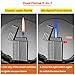NINSI Smart Butane Torch Lighter - 4 Ignition Modes (Voice Activated, Gravity Sensor, Airflow, Tap), Dual Flame Refillable Lighters with Windproof Straight Flame & Soft Flame (Fuel Not Included)