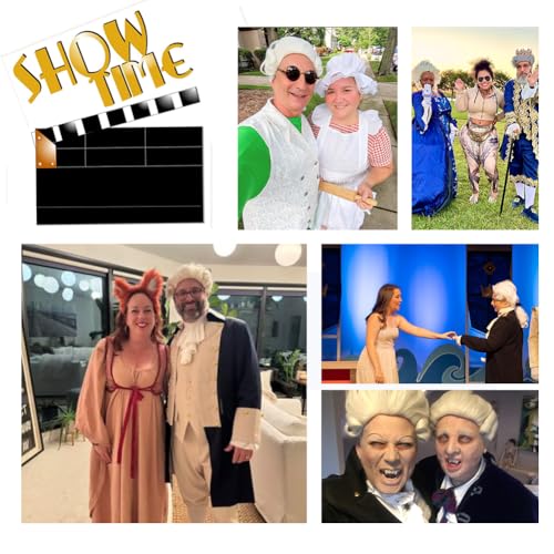 judge colonial wig for men white funny crazy wigs washington halloween costume cosplay party wigs white