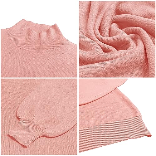 Image of ANCAPELION Women's Casual Sweater Pullover Winter Basic Sweatshirt Long Sleeve Cozy Knitted Jumper Tops Loose Fit
