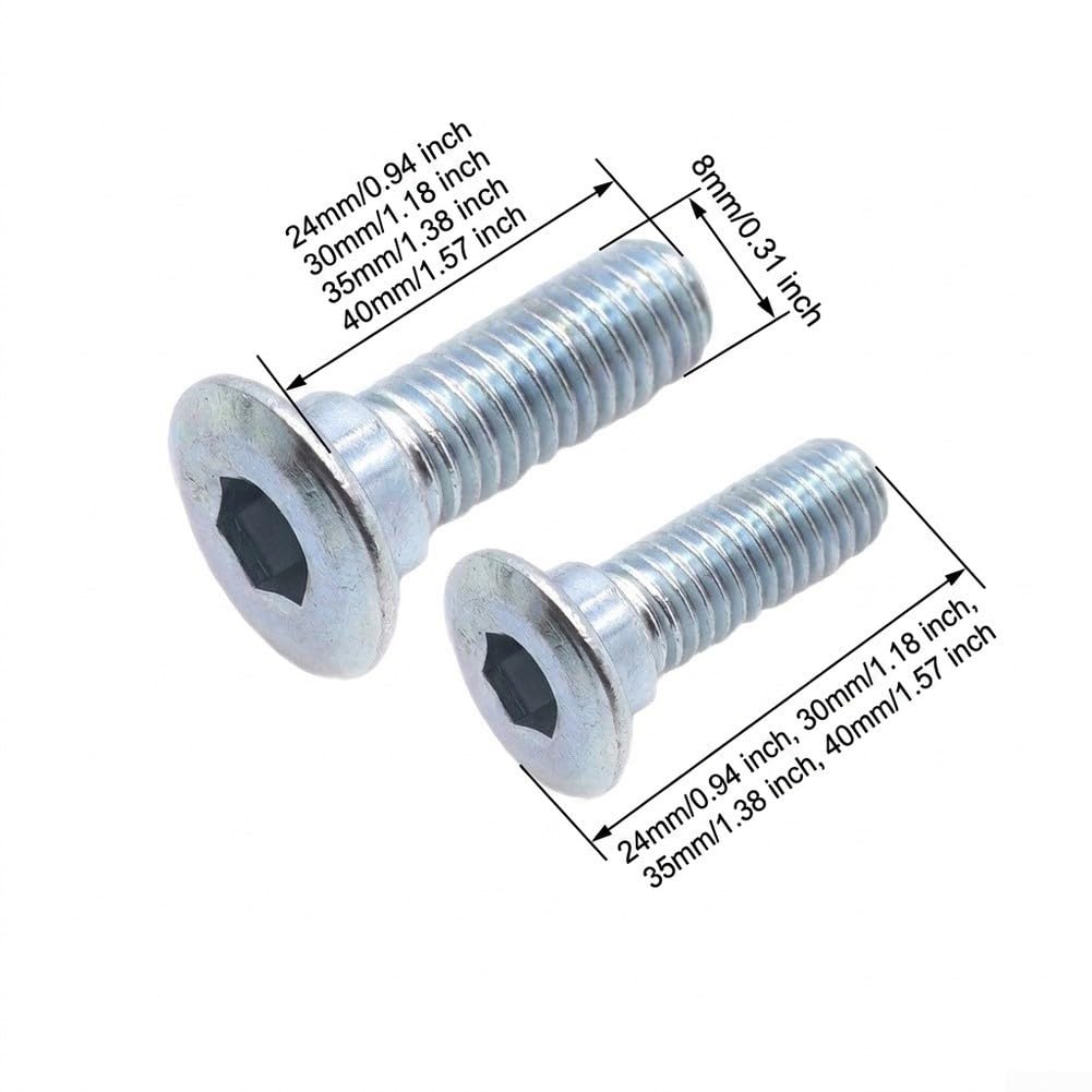 30 Piezas Tornillos Freno Scooter Eléctrico 8x25mm para acero