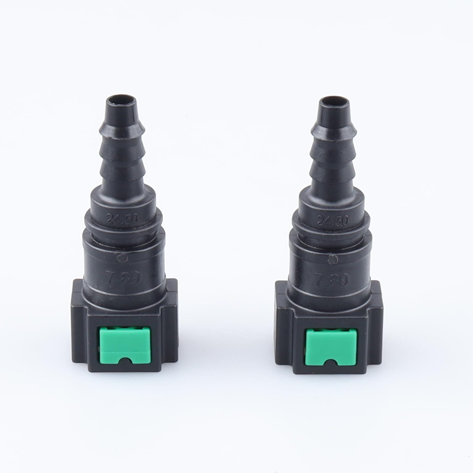 AC PERFORMANCE Fuel Quick Connector Female 5/16" Tube to Male 5/16" Barb for Rubber Hose, Pack of 2