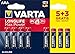 Varta 4703101428 Longlife Max Power (Max Tech) bateria alkaliczna, AAA LR3, opakowanie 5 + 3 baterie - projekt może się różnić, pakiet oszczędnościowy, promocyjny
