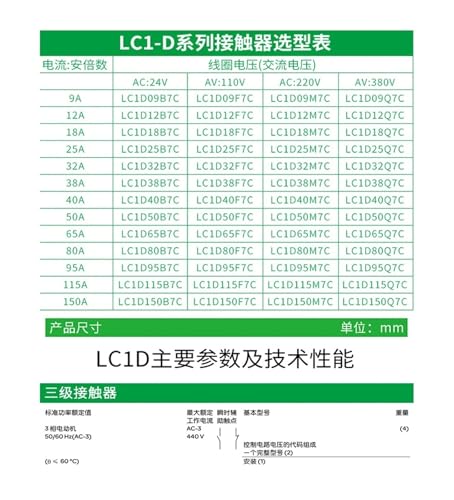 Contacteur CA LC1D32 380V triphasé pour commande moteur électrique - 5