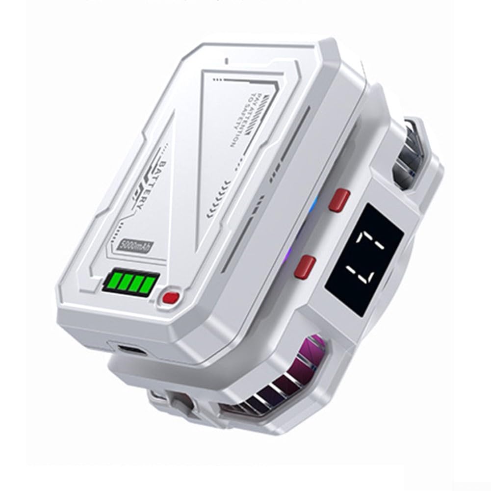 Handy-Kühler, 15 W magnetischer Telefonkühler mit wiederaufladbarem Akku, schnelle Kühlung, Power-Anzeige für Handys, Tablets und iPads, 56 x 44 mm (3000 mAh)