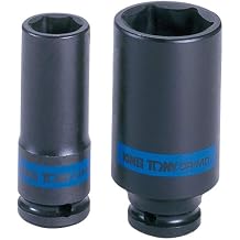 KING TONY 443541M 6 Point Drive Deep Impact Socket, 41 mm, 1/2-inch, Black
