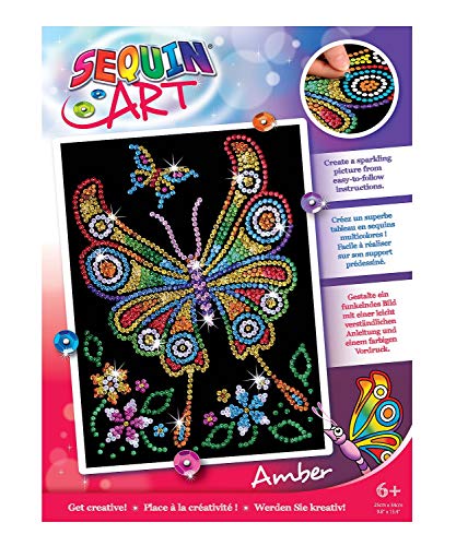 Sequin Art Red, Butterfly, Sparkling Arts And Crafts Picture Kit; Creative Crafts For Adults And Kids #TOP1