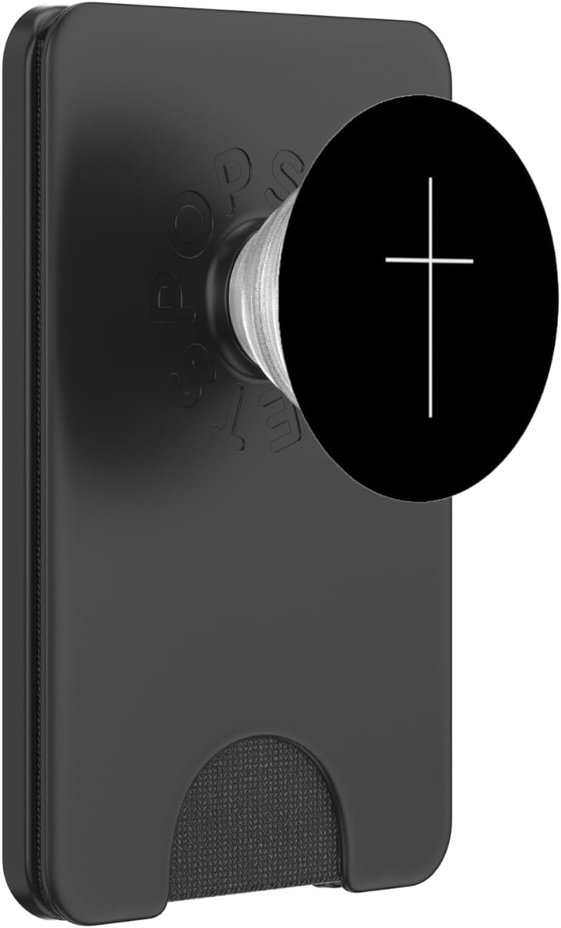 Cross Christian Simple Modern Minimalist Religious Men Women PopSockets PopWallet for MagSafe
