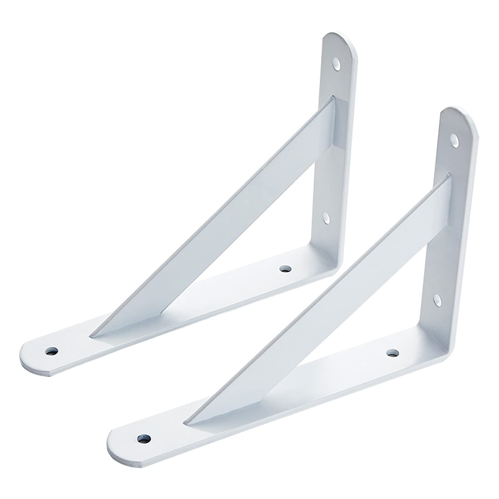 LIGUOYI 2Pcs Schwerlast-Konsole, Metall Regal Unterstützung Wandkonsole, 90 Grad Winkel, Wandmontage, Für Kleiderbügel, Bodenträger Wandregal Mit Schrauben, Schwerlast-Regalträger