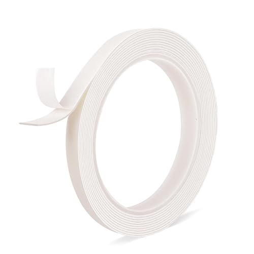 Cinta adhesiva de doble cara de 0.39 pulgadas x 9.85 pies, cinta de montaje extraíble sin daños, resistente, sin residuos, cinta adhesiva extra