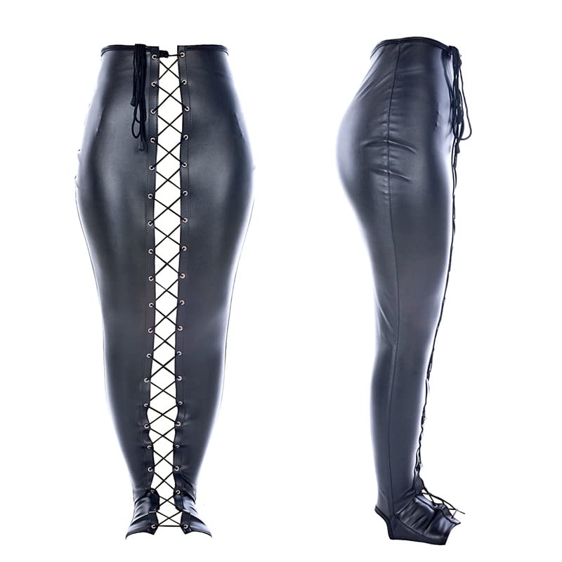 SM Bondage Camicia di forza in pelle Sirena Lingerie sexy Bondage Borsa Manette for le gambe Manette for le caviglie Sacchi for sauna erotici Lingerie BDSM Giocattoli sessuali Uomini e don