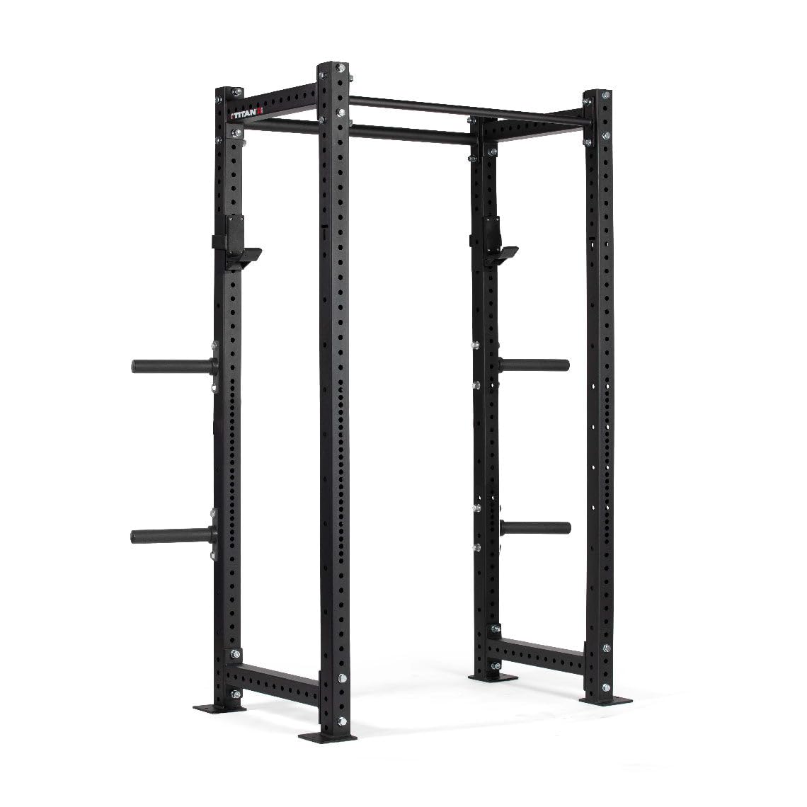 Titan Fitness X-3 Series Tall Bolt-Down Power Rack with Weight Holders 24-in. Depth