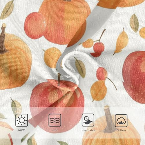 Wusikd Pumpkin Apple Girls' Underwear Cotton Girls Briefs Soft Toddler Underwear 2T3