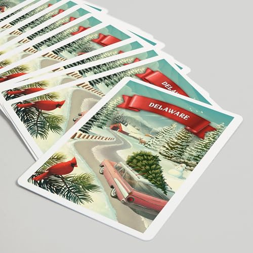 Lantern Press Delaware Naipes Poker 52 Cartas miniatura 5