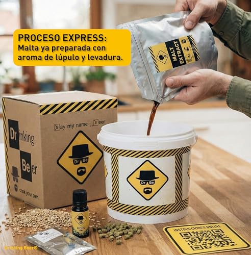 Miniatura 2 de Kit De Cerveza Artesanal Para Hacer En Casa Experiencia De Elaboración De Cerveza Barril De 5 Litros Idea De Regalo Para Amantes De La Cerveza Experiencia Rápida Elaboración Directa