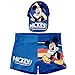 Costume da bagno Topolino tipo boxer per spiaggia o piscina + cappello Disney Mickey Mouse per bambini blu 4 anni