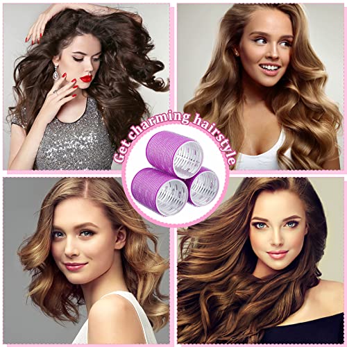 27 Pieces Hair Rollers Set Aluminium Core Curler Rollers 6 Sizes Thermal Self Grip Hair Rollers 6 Hair Clips 3 Combs Hairdressing Styling Tool For Long Hair Bang Jumbo Roller Women Hairstyle #TOP6