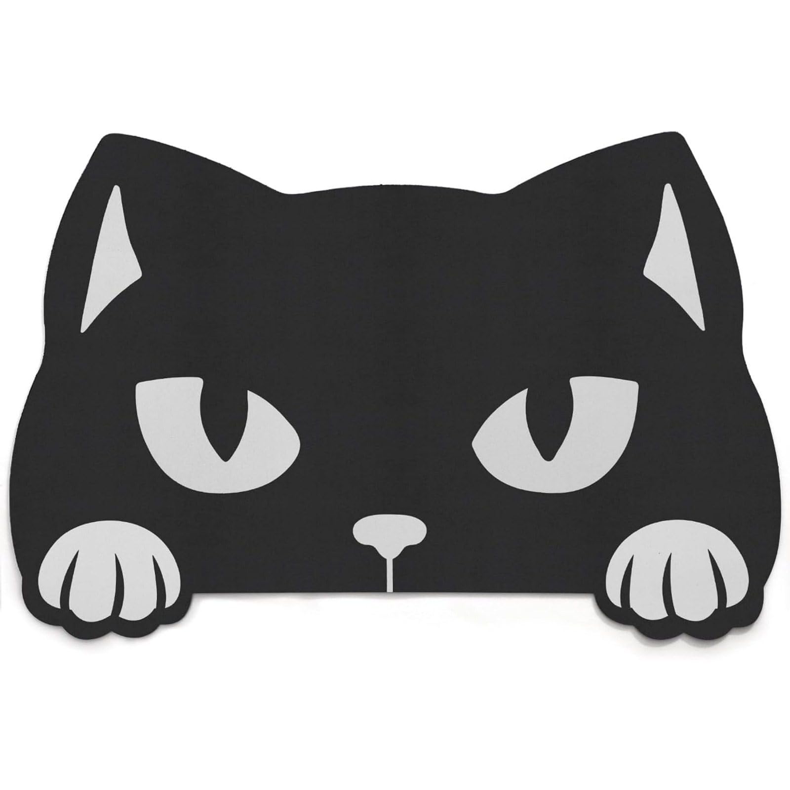 Pet Food and Water Bowl Mat Gothic Pet Placemat Waterproof Washable Suitable for Cats Dogs Rabbit Waterproof and Stain Resistant Floor Halloween Decoration (19.7 * 11.8inch)