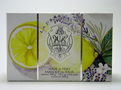La Florentina Lemon Lavender Luxury Soap, Large, 10.5 oz./300g, Imported From Italy by La Florentina