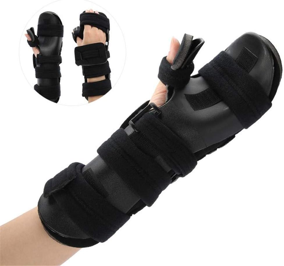 DYHQQ Soft Resting Hand Splint, Night Wrist Splint Support Immobilizer Finger Wrist Fracture for Stroke Hand Pain Tendinitis Sprain Fracture Arthritis Dislocation
