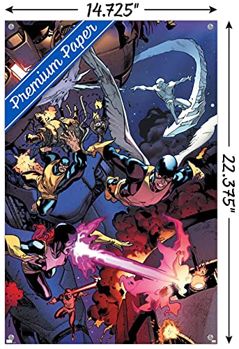 Póster de X-Men Marvel Comics lámina decorativa de pared de lucha clásica con chinchetas 4