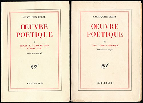 Amazon Fr Saint John Perse Livres