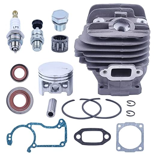 Adefol Nikasil 44.7mm Big Bore Chainsaw Cylinder Piston Kit For Stihl 026 MS260 026PRO Replacement Parts with Gasket Set Oil Seal Set Needle Bearing Spark Plug Cylinder Plug Decompression Valve
